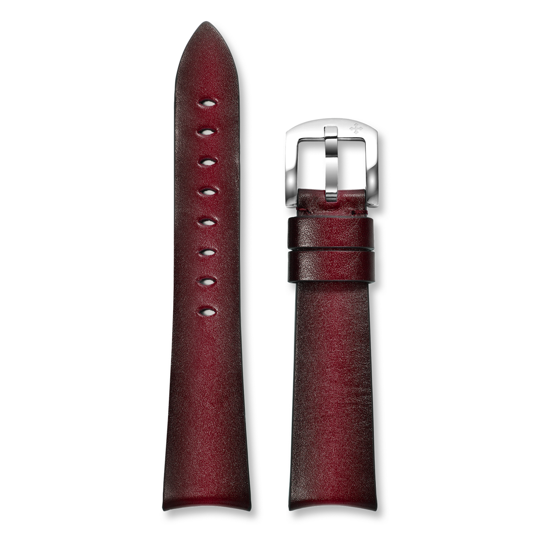 Cinturino in Pelle Fumè Rosso 20mm