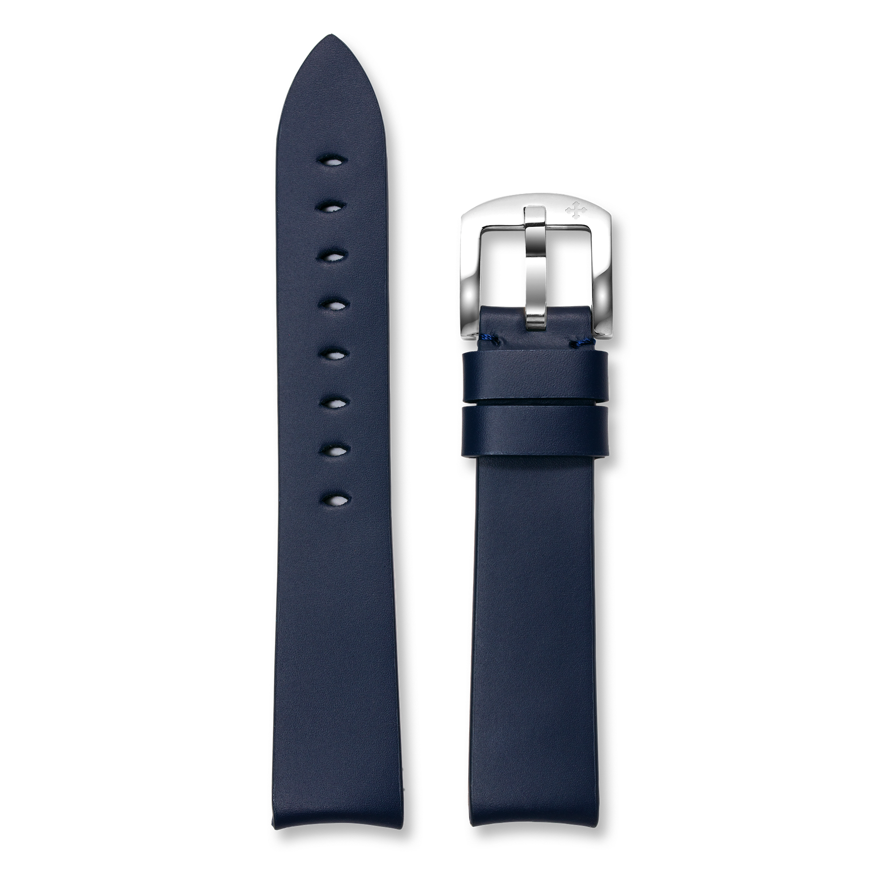 Cinturino in Pelle Blu Notte 20mm