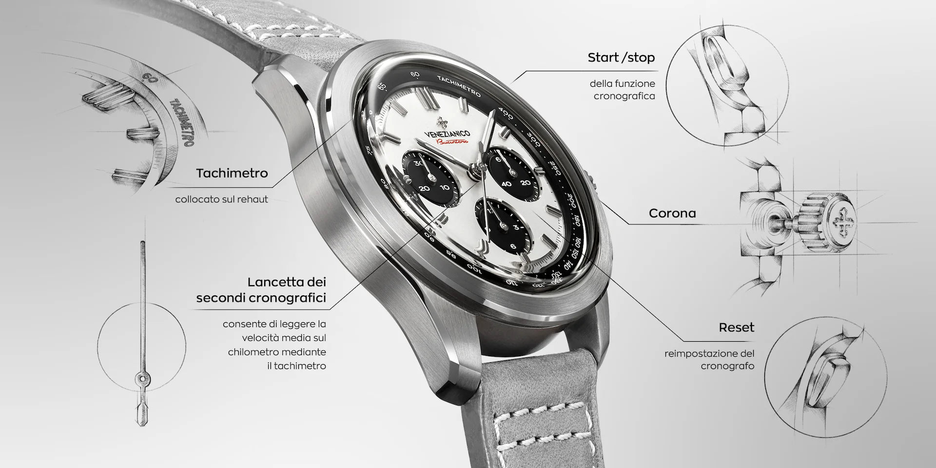 descrizione caratteristiche venezianico bucintoro bianco e nero