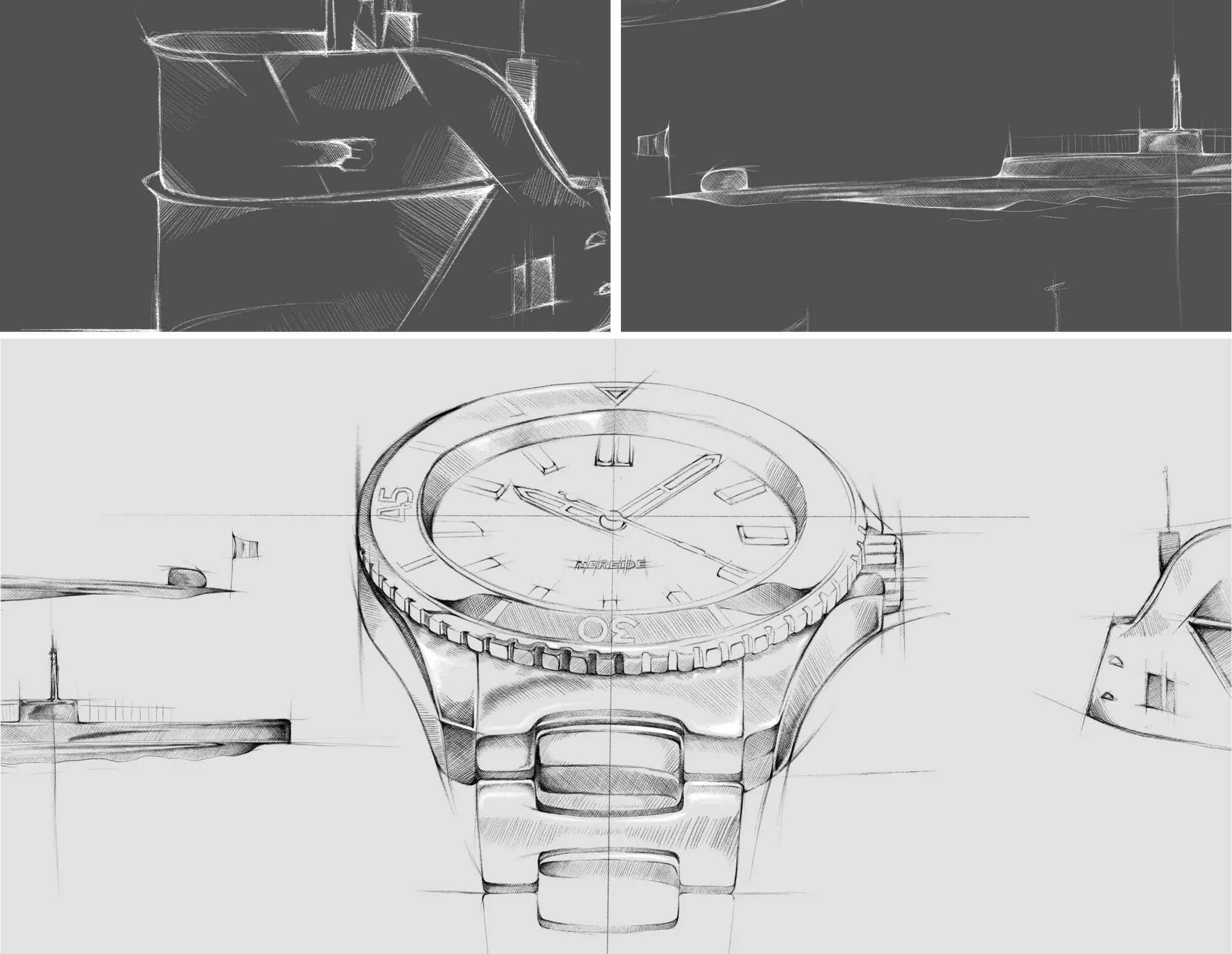 disegno progettazione nereide venezianico