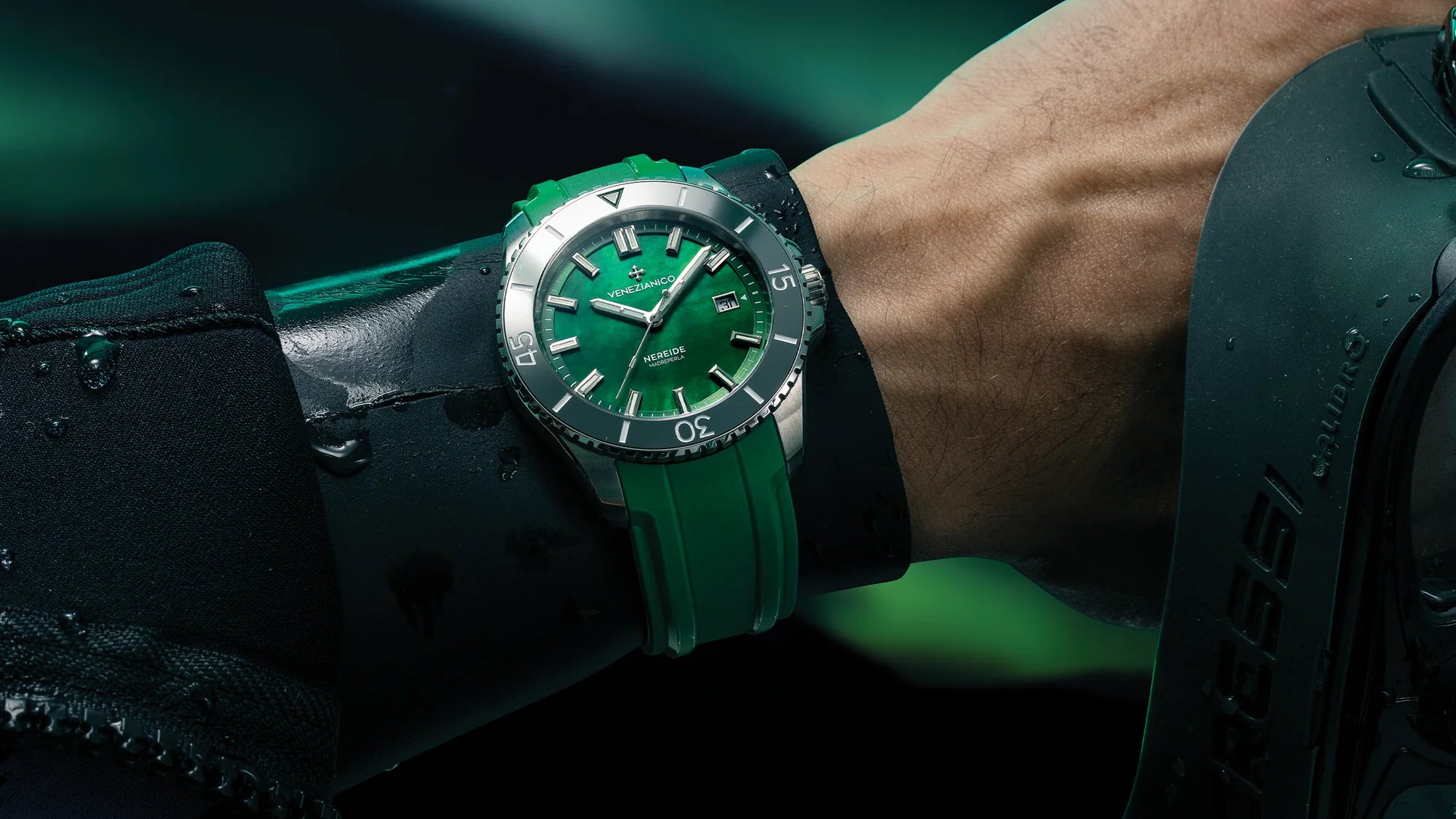 venezianico nereide madreperla verde indossaro