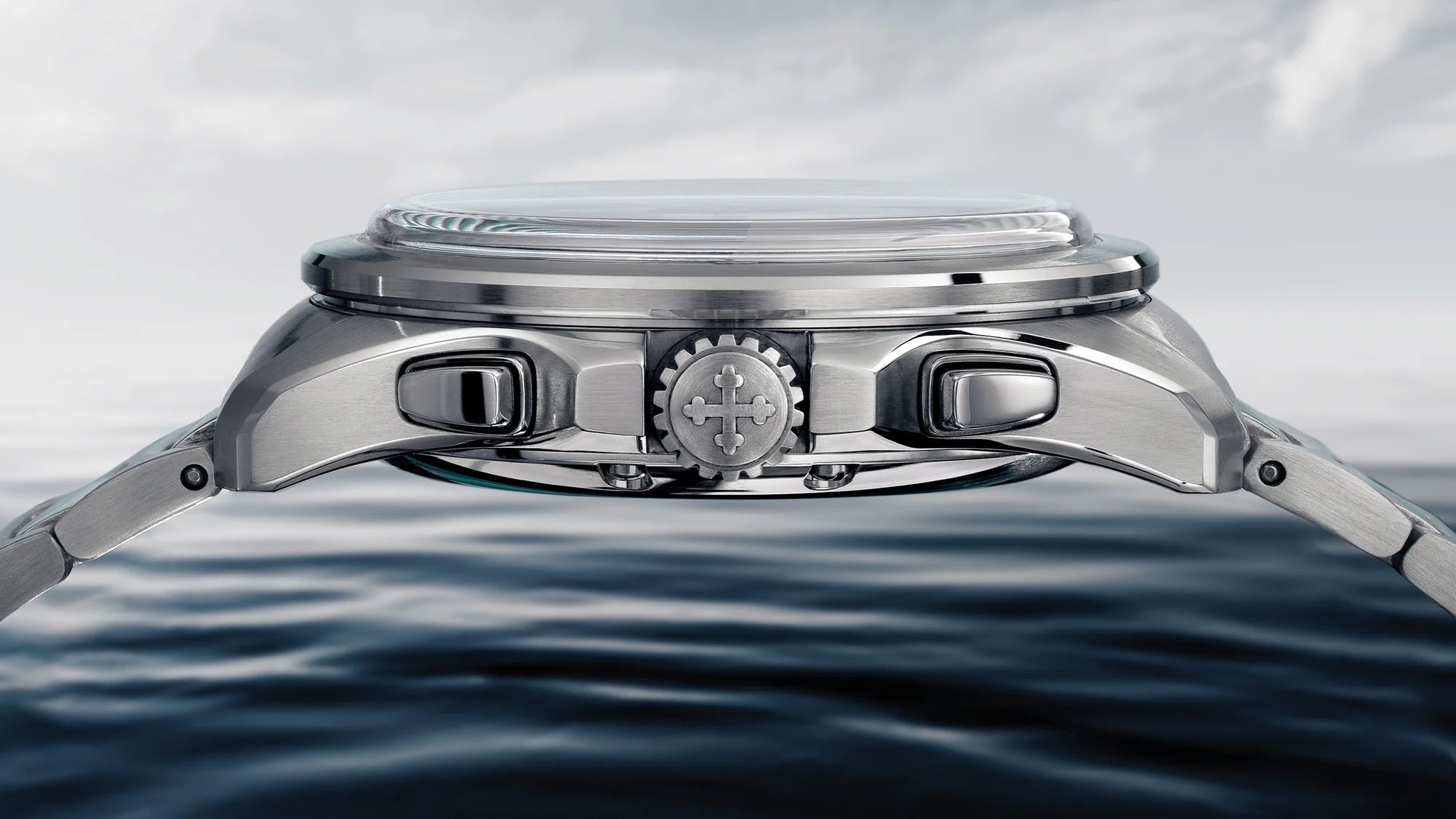 dettaglio laterale venezianico bucintoro cronografo con sfondo