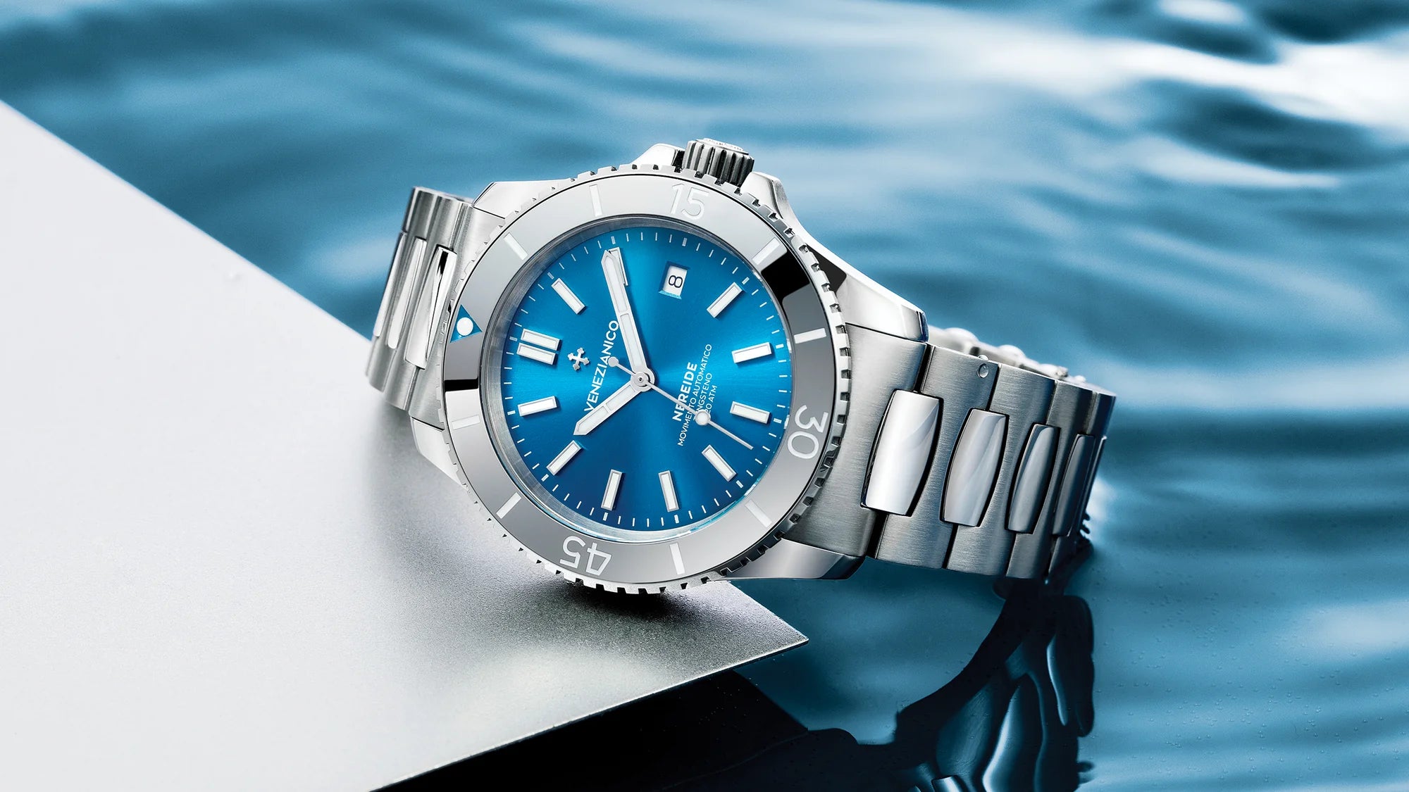 venezianico nereide tungsteno quadrante blu