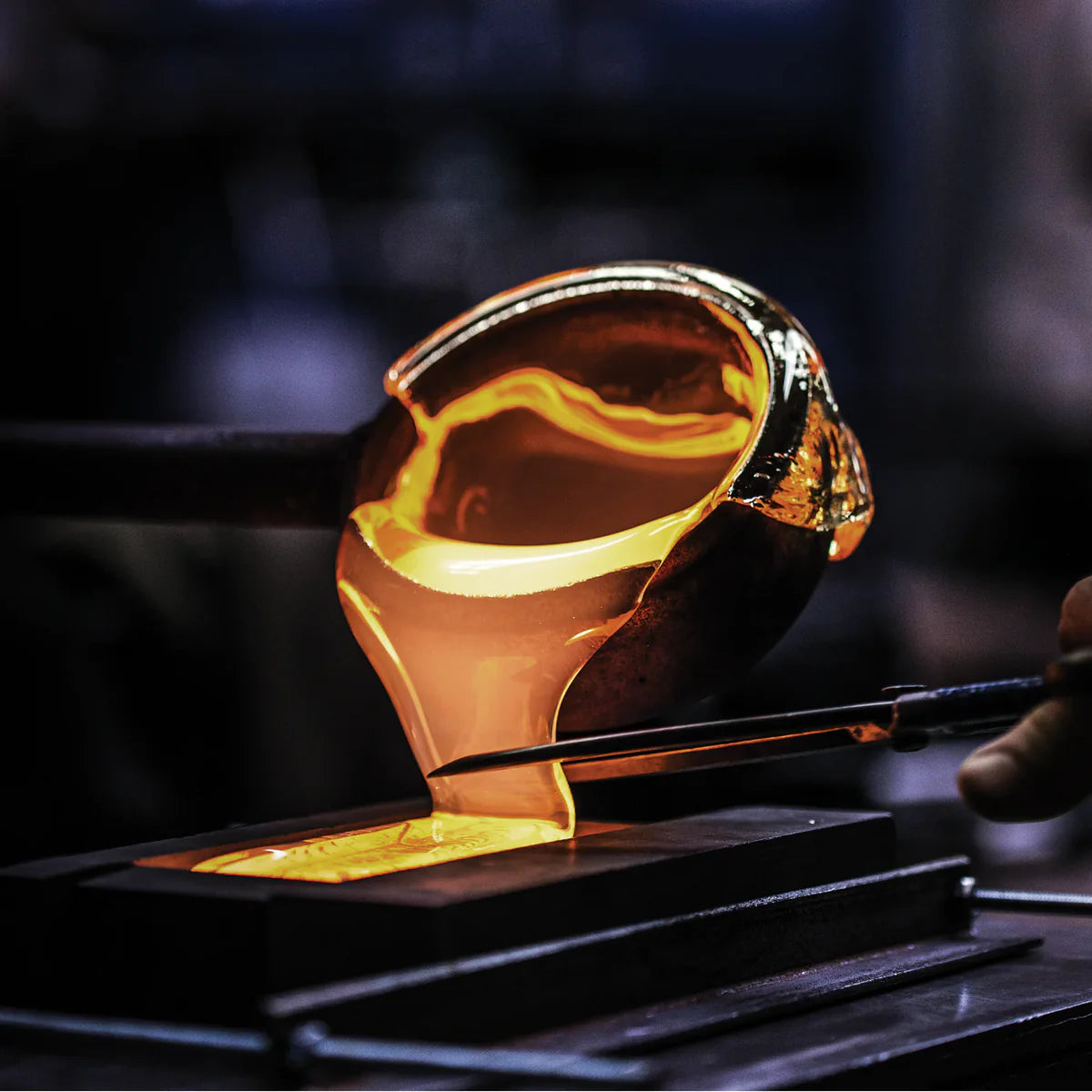 vetro fuso per creazione avventurina