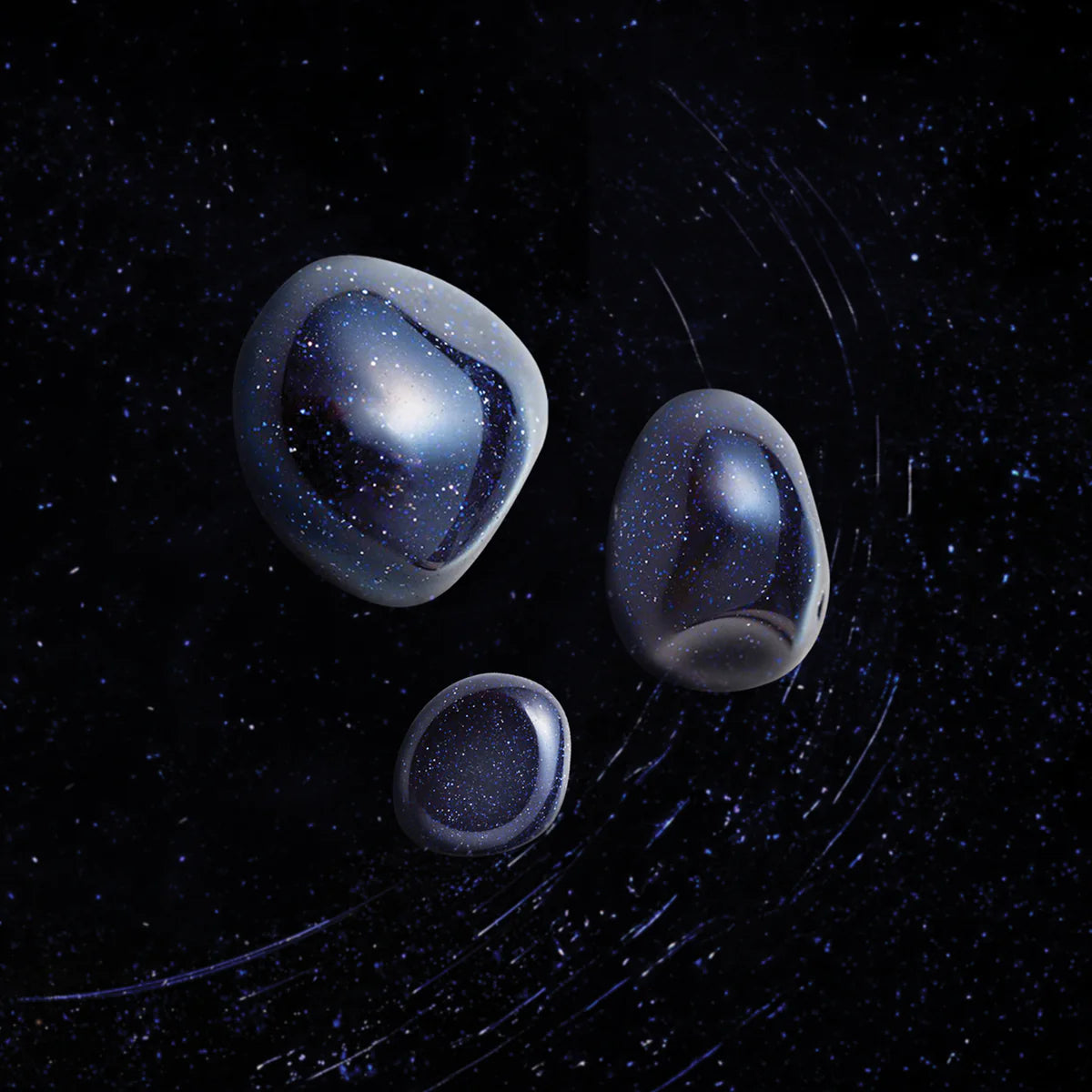 vetro avventurina con sfondo vetro stellato