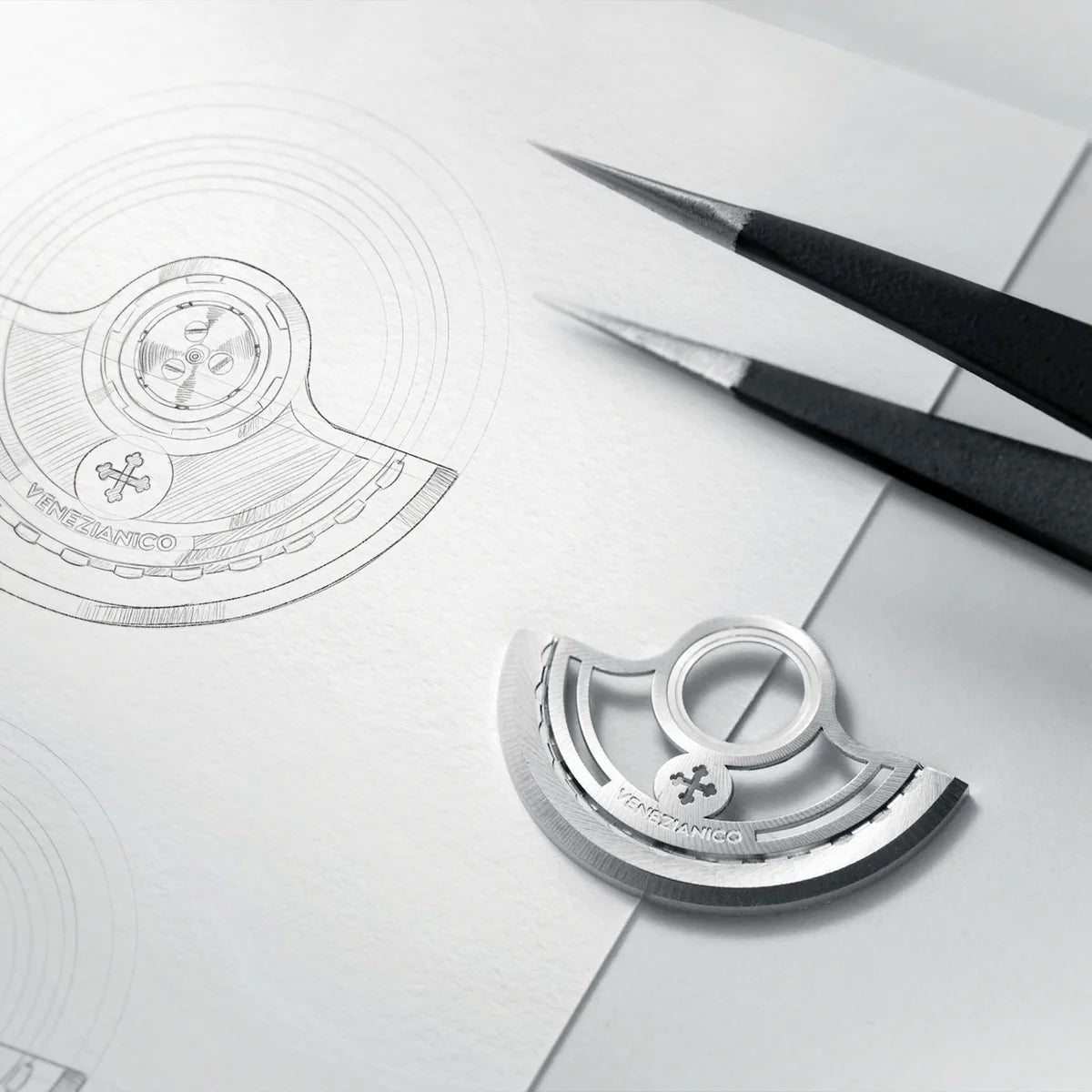 disegno tecnico rotore personalizzato venezianico