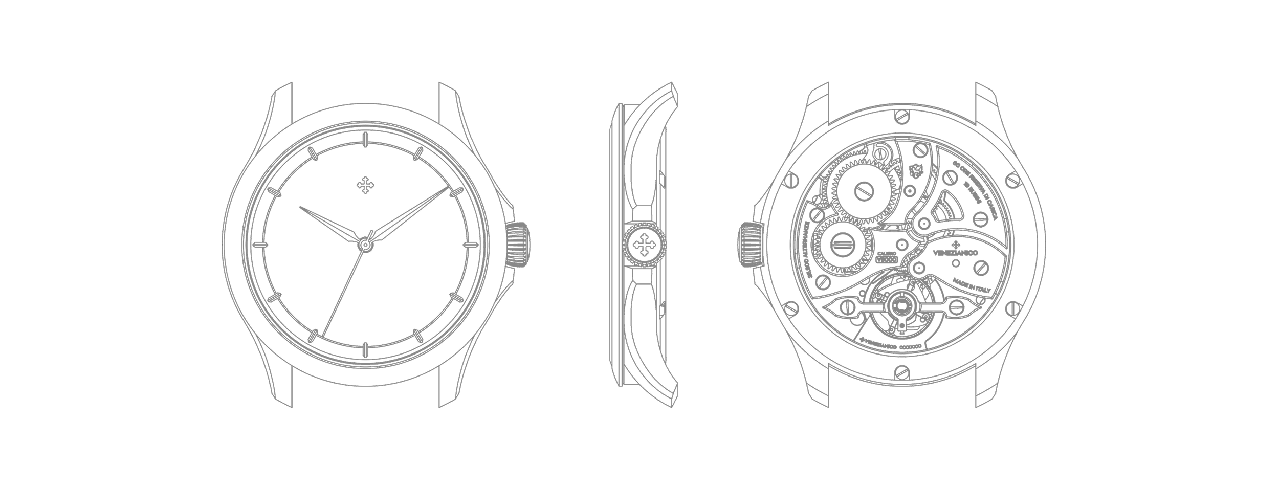 dettagli tecnici redentore utopia con movimento v5000 venezianico
