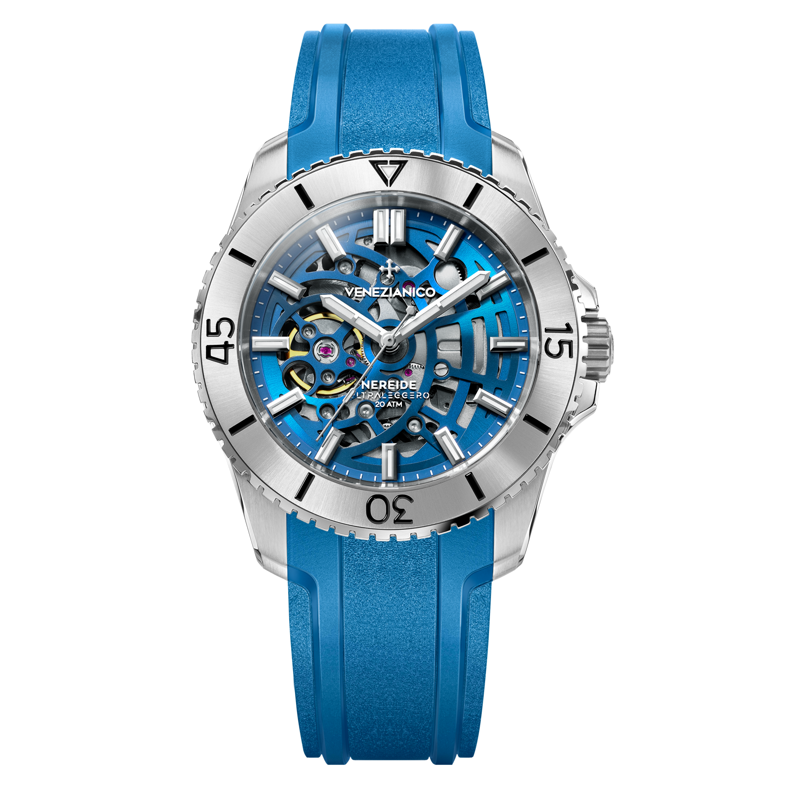 NEREIDE ULTRALEGGERO 42 con cinturino in gomma blu- 3921506