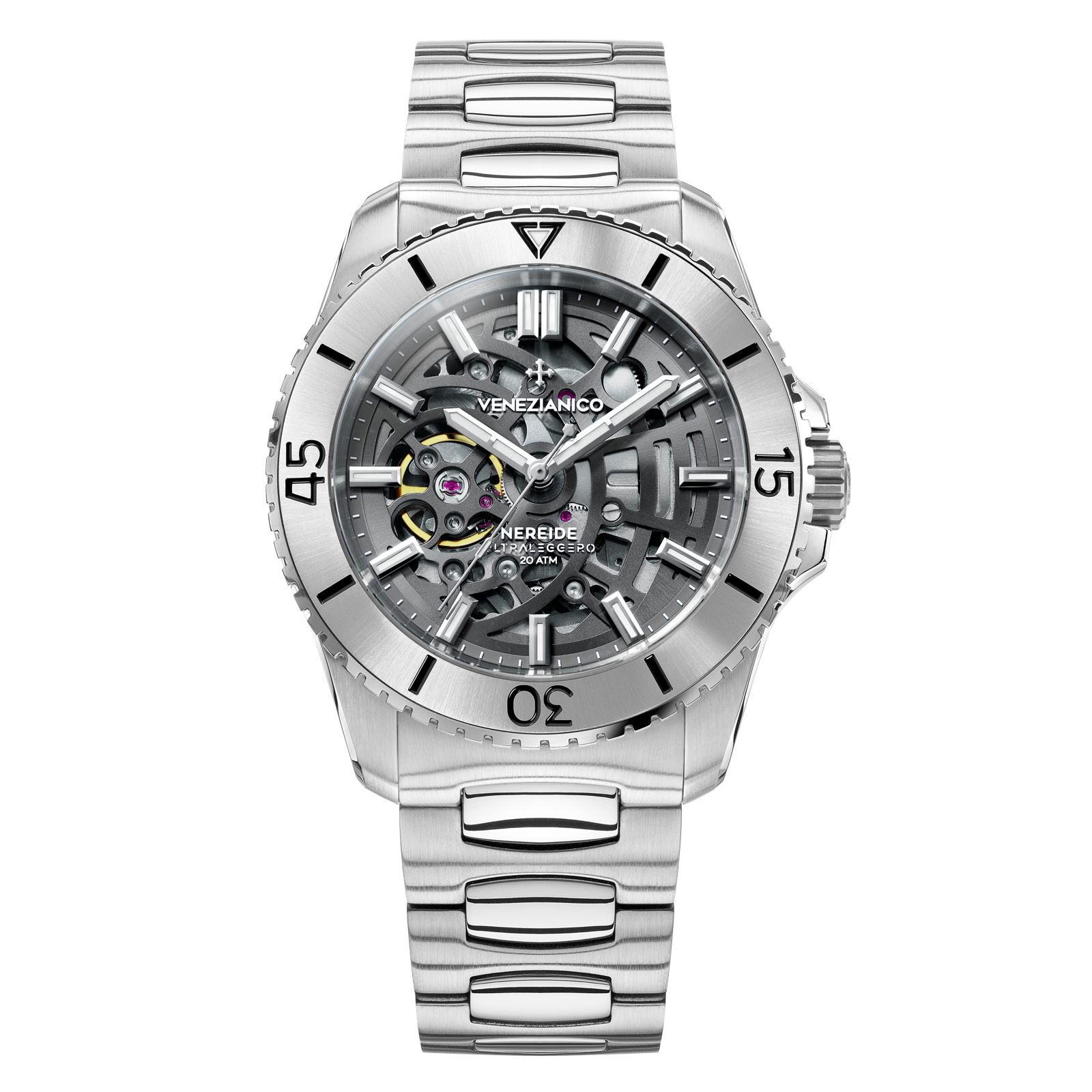 NEREIDE ULTRALEGGERO 42 silver con bracciale canova - 3921508C