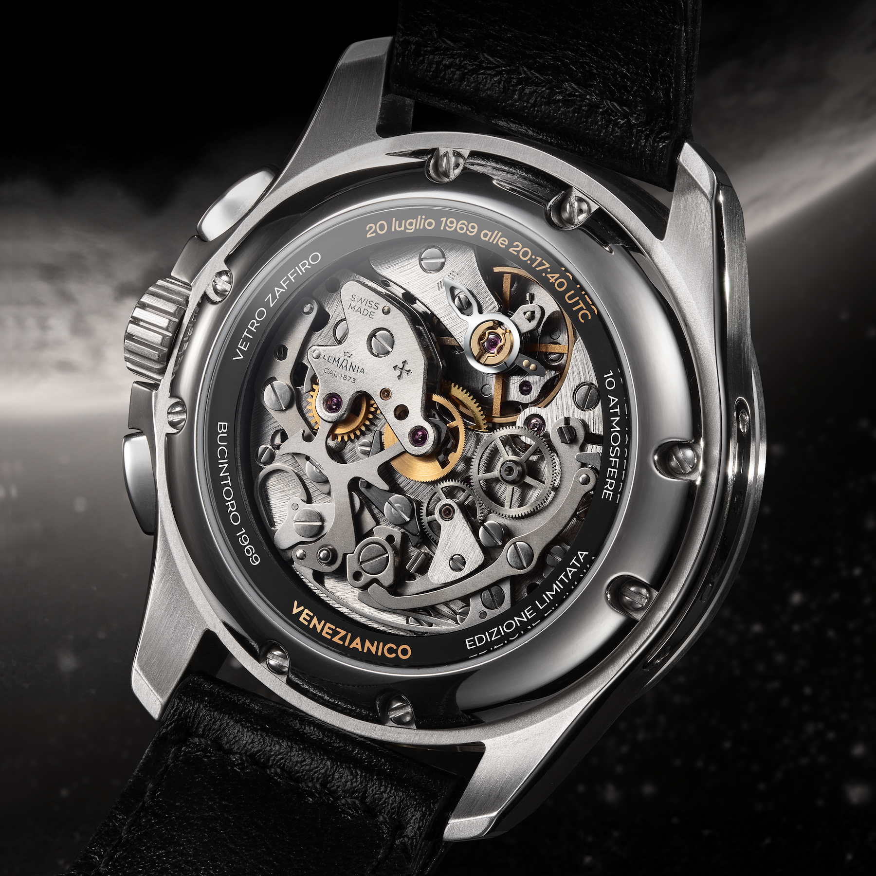BUCINTORO 1969 fondello a vista con movimento lemania- Edizione Limitata