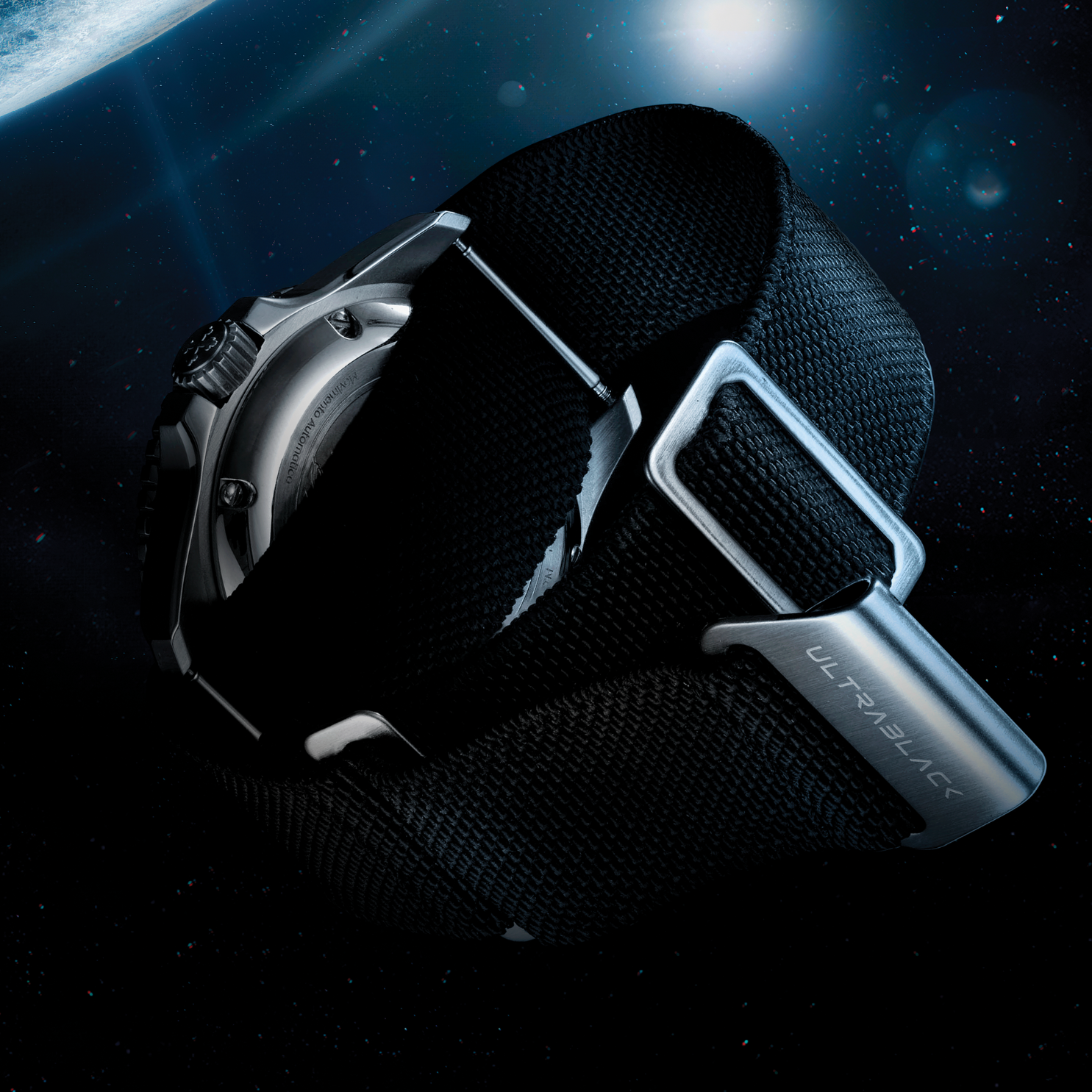 NEREIDE ULTRABLACK con cinturino in tessuto - 3921510