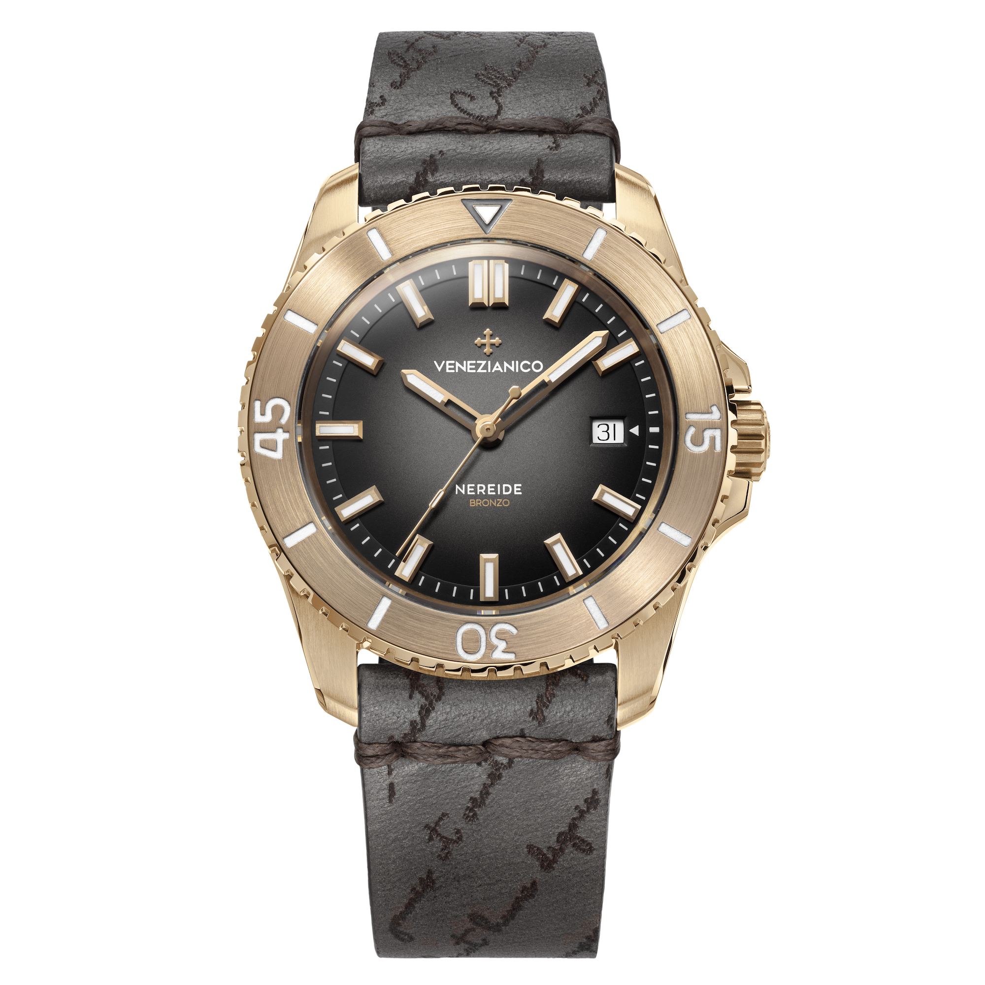 NEREIDE BRONZO concinturino in cuoio inciso - 4521555