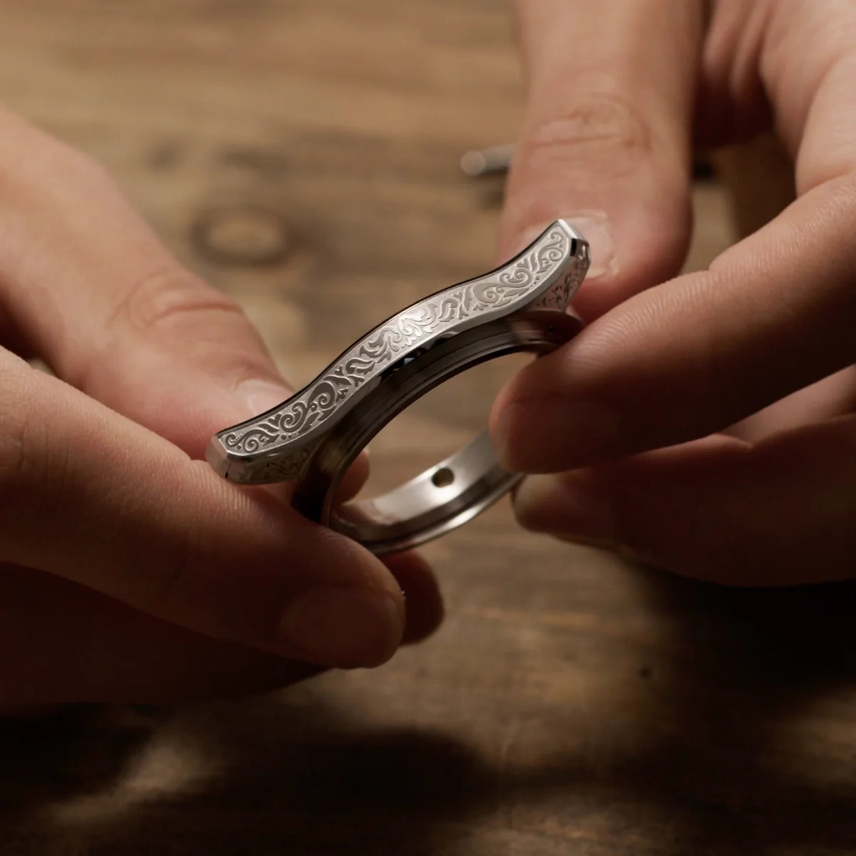 incisione cassa acciaio nereide acquaforte