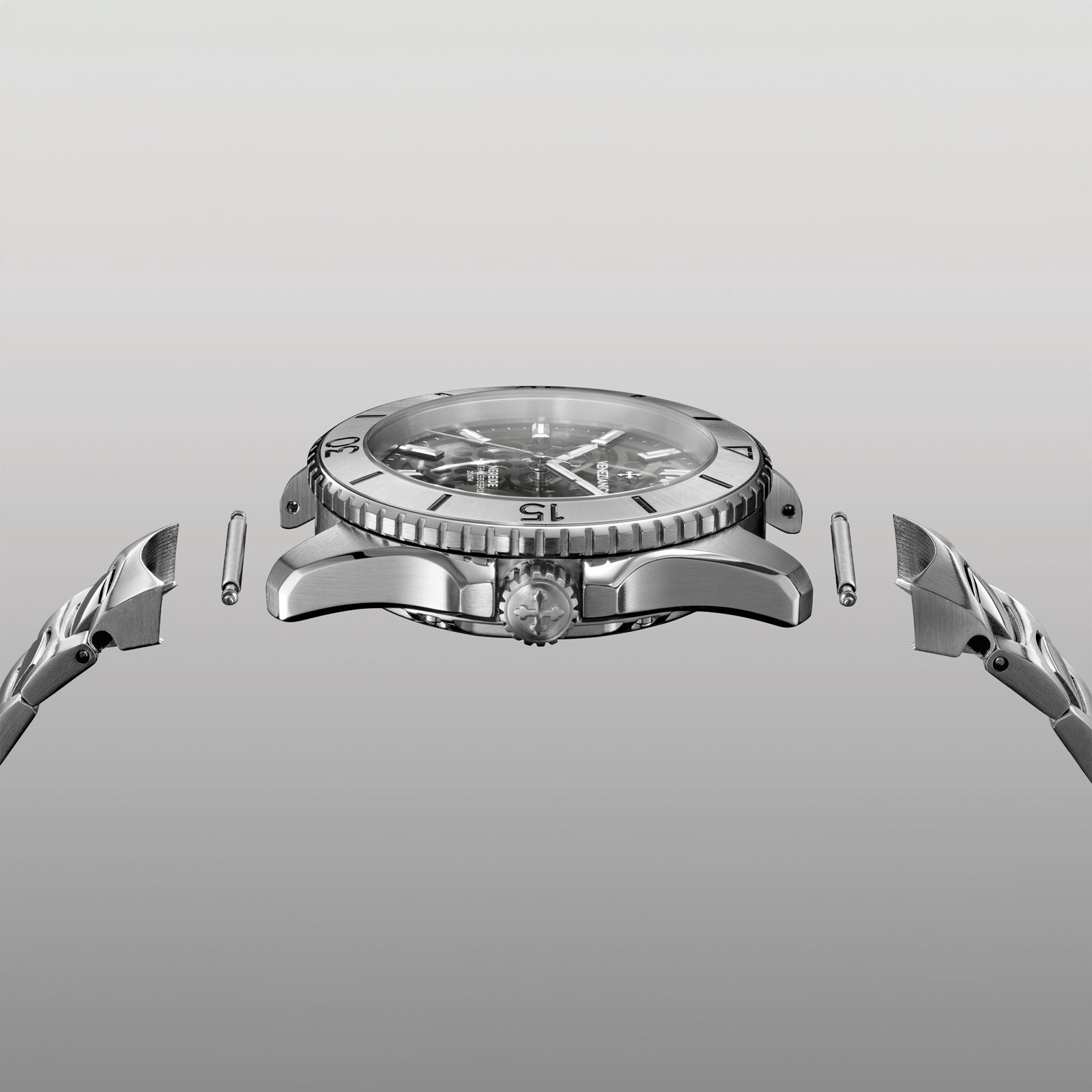 NEREIDE ULTRALEGGERO 42 silver con bracciale canova - 3921508C