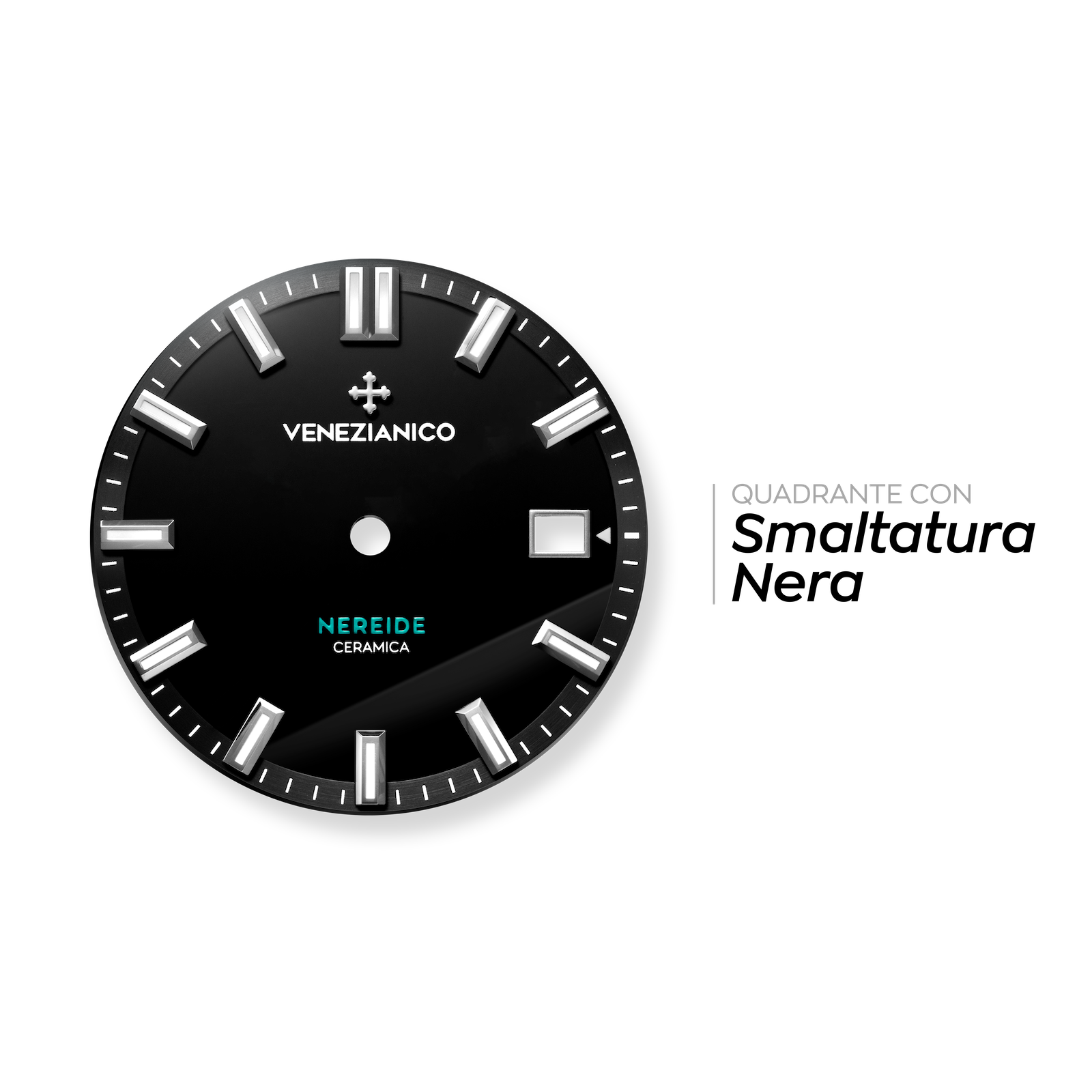 NEREIDE CERAMICA quadrante smaltato nero - 4521530C
