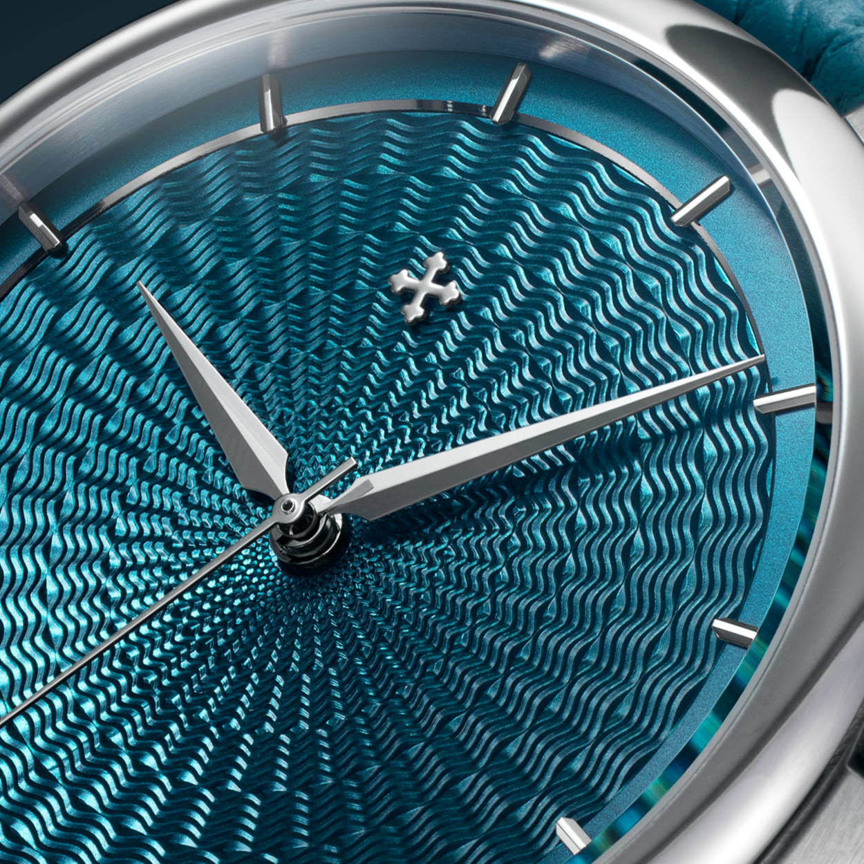 dettaglio quadrante guilloche blu redentore utopia venezianico