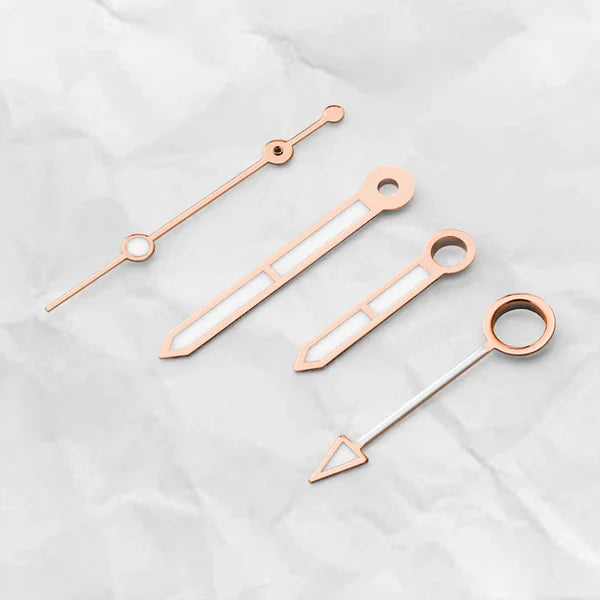 quattro lancette montate su nereide gmt nero rose gold