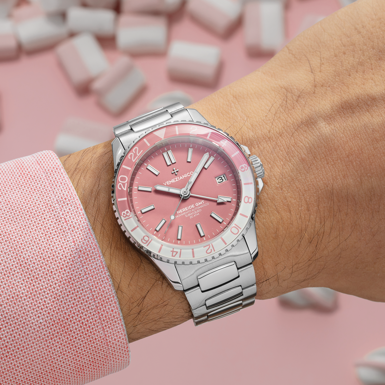 NEREIDE GMT Rosa indossato - 3521506C